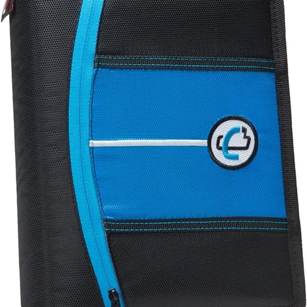 (NEVER USED) 2 Case-it Mini Tab 3 Ring Binders with 1 Inch Capacity (Blue&Green)